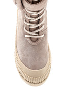 Women's Suede Leather Wallet Detailed Boots | Derimod Women's Suede Leather Wallet Detailed Boots | Derimod