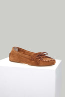 Süet Taba Kadın Deri Loafer | Derimod Süet Taba Kadın Deri Loafer | Derimod