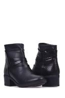 Crocodile Patterned Women's Boots | Derimod Crocodile Patterned Women's Boots | Derimod