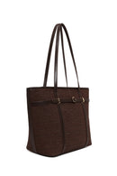 Woman Brown Straw Shoulder Bag | Derimod Woman Brown Straw Shoulder Bag | Derimod
