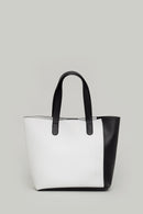 Black-White Women's Shoulder Bag | Derimod Black-White Women's Shoulder Bag | Derimod