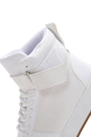 Women's White High Top Sneaker | Derimod Women's White High Top Sneaker | Derimod