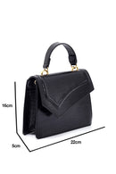 Kadın Siyah Kroko El Çantası | Derimod Kadın Siyah Kroko El Çantası | Derimod