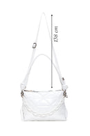 Women's White Quilted Shoulder Bag | Derimod Women's White Quilted Shoulder Bag | Derimod