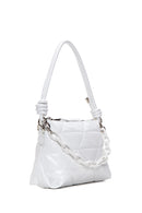 Women's White Quilted Shoulder Bag | Derimod Women's White Quilted Shoulder Bag | Derimod