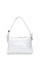 Women's White Quilted Shoulder Bag | Derimod Women's White Quilted Shoulder Bag | Derimod