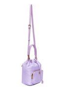 Women's Lilac Drawstring Handbag | Derimod Women's Lilac Drawstring Handbag | Derimod