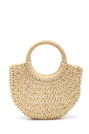 Women's Beige Straw Handbag | Derimod Women's Beige Straw Handbag | Derimod