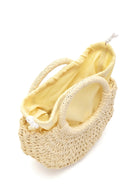 Women's Beige Straw Handbag | Derimod Women's Beige Straw Handbag | Derimod