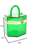 Women's Green Transparent Handbag | Derimod Women's Green Transparent Handbag | Derimod