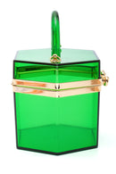 Women's Green Transparent Handbag | Derimod Women's Green Transparent Handbag | Derimod