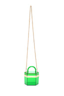 Women's Green Transparent Handbag | Derimod Women's Green Transparent Handbag | Derimod