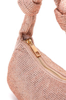 Women's Pink Gold Stone Handbag | Derimod Women's Pink Gold Stone Handbag | Derimod