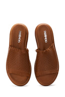 Kadın Deri Konfor Örgülü Terlik | Derimod Kadın Deri Konfor Örgülü Terlik | Derimod