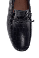 Men's Leather Crocodile Loafer | Derimod Men's Leather Crocodile Loafer | Derimod