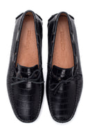 Men's Leather Crocodile Loafer | Derimod Men's Leather Crocodile Loafer | Derimod