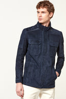 Alves Men's Suede Leather Jacket | Derimod Alves Men's Suede Leather Jacket | Derimod