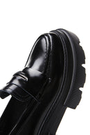 Kadın Siyah Deri Maskülen Loafer | Derimod Kadın Siyah Deri Maskülen Loafer | Derimod
