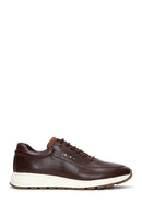 Erkek Kahverengi Deri Sneaker | Derimod Erkek Kahverengi Deri Sneaker | Derimod