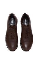 Men's Leather Brown Leather Casual Sneaker | Derimod Men's Leather Brown Leather Casual Sneaker | Derimod