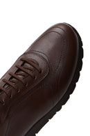 Men's Leather Brown Leather Casual Sneaker | Derimod Men's Leather Brown Leather Casual Sneaker | Derimod