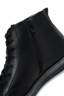 Men's Black Leather Short Boots | Derimod Men's Black Leather Short Boots | Derimod