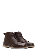 Men's Brown Leather Short Boots | Derimod Men's Brown Leather Short Boots | Derimod