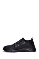 Men's Black Leather Sneaker | Derimod Men's Black Leather Sneaker | Derimod