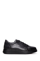Men's Black Leather Casual Sneaker | Derimod Men's Black Leather Casual Sneaker | Derimod