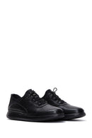 Erkek Siyah Deri Casual Sneaker | Derimod Erkek Siyah Deri Casual Sneaker | Derimod
