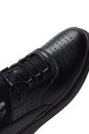 Erkek Siyah Deri Casual Sneaker | Derimod Erkek Siyah Deri Casual Sneaker | Derimod