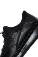 Erkek Siyah Deri Casual Sneaker | Derimod Erkek Siyah Deri Casual Sneaker | Derimod