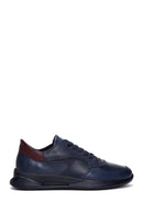 Erkek Lacivert Deri Sneaker | Derimod Erkek Lacivert Deri Sneaker | Derimod