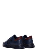 Erkek Lacivert Deri Sneaker | Derimod Erkek Lacivert Deri Sneaker | Derimod