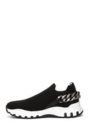 Kadın Siyah Kalın Tabanlı Zincirli Sneaker | Derimod Kadın Siyah Kalın Tabanlı Zincirli Sneaker | Derimod