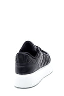 Kadın Sİyah Kalın Tabanlı Kapitone Sneaker | Derimod Kadın Sİyah Kalın Tabanlı Kapitone Sneaker | Derimod