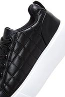 Kadın Sİyah Kalın Tabanlı Kapitone Sneaker | Derimod Kadın Sİyah Kalın Tabanlı Kapitone Sneaker | Derimod