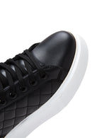 Kadın Sİyah Kalın Tabanlı Kapitone Sneaker | Derimod Kadın Sİyah Kalın Tabanlı Kapitone Sneaker | Derimod
