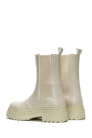 Women's Cream Chelsea Boots | Derimod Women's Cream Chelsea Boots | Derimod