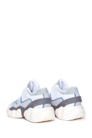 Women's Blue White Thick Soled Sneaker | Derimod Women's Blue White Thick Soled Sneaker | Derimod