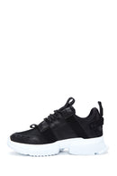 Kadın Siyah Yüksek Taban Sneaker | Derimod Kadın Siyah Yüksek Taban Sneaker | Derimod