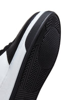 Women's Black White High Top Sneaker | Derimod Women's Black White High Top Sneaker | Derimod
