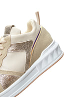 Women's Beige Lace-up Sneaker | Derimod Women's Beige Lace-up Sneaker | Derimod