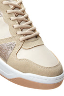 Women's Beige Lace-up Sneaker | Derimod Women's Beige Lace-up Sneaker | Derimod