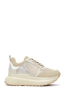Women's Beige Thick Soled Sneaker | Derimod Women's Beige Thick Soled Sneaker | Derimod