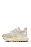 Women's Beige Thick Soled Sneaker | Derimod Women's Beige Thick Soled Sneaker | Derimod