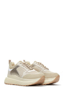 Women's Beige Thick Soled Sneaker | Derimod Women's Beige Thick Soled Sneaker | Derimod