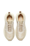 Women's Beige Thick Soled Sneaker | Derimod Women's Beige Thick Soled Sneaker | Derimod