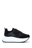 Kadın Siyah Kalın Tabanlı Sneaker | Derimod Kadın Siyah Kalın Tabanlı Sneaker | Derimod