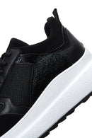 Kadın Siyah Kalın Tabanlı Sneaker | Derimod Kadın Siyah Kalın Tabanlı Sneaker | Derimod